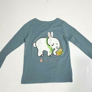 Ivory Ella Girls XS Gray Blue Elephant Bunny Easte